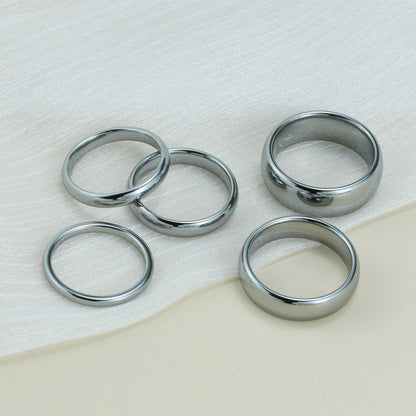 クラシック タングステンリング – 鏡面仕上げ メンズ＆レディース 3/4/6/8mm 指輪
