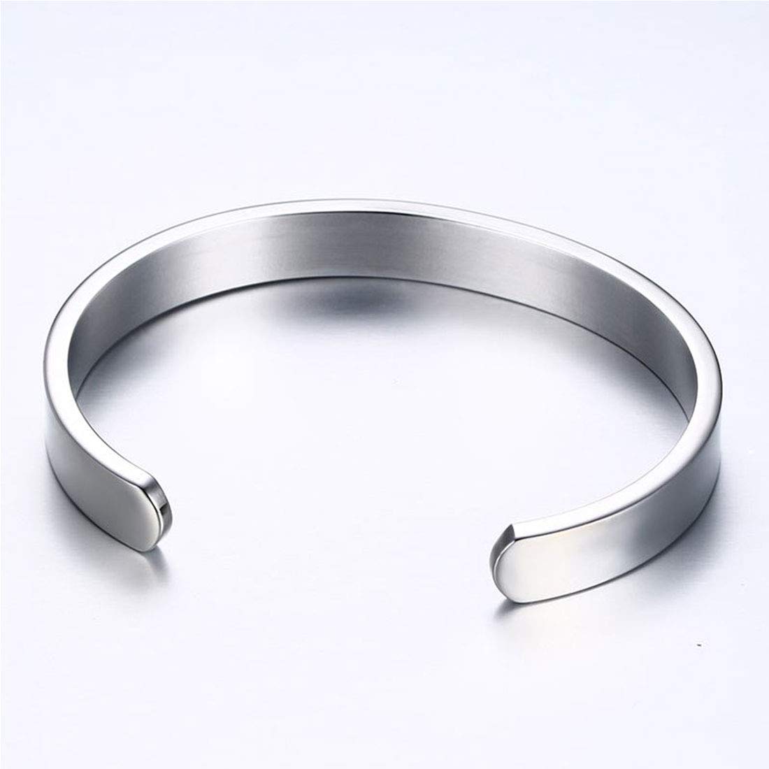 Rockyu ブランド ファッションアクセサリー フリーサイズブレスレット バングル シンプル メンズ レディース ステンレス ハワイアンジュエリー