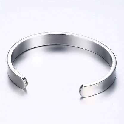 Rockyu ブランド ファッションアクセサリー フリーサイズブレスレット バングル シンプル メンズ レディース ステンレス ハワイアンジュエリー