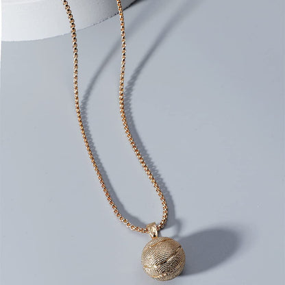 Rockyu バスケットボールモチーフネックレス メンズ チタン製 ヒップホップ風 ペンダント