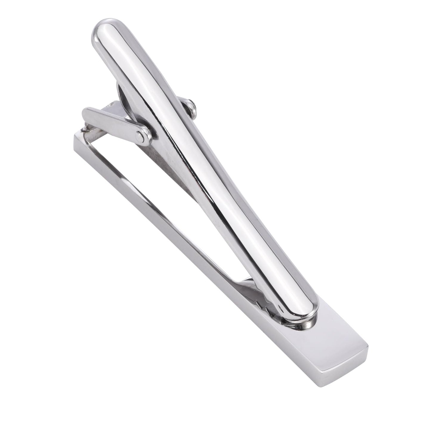 Rockyu ネクタイピン メンズ 誕生石＆天然貝インレイ 水色石 青砂石 パールシェル 黒蝶貝 5cm ビジネス フォーマル