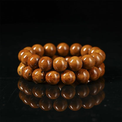 ブレスレット レディース ブラウン 菩提子ブレスレット メンズ 天然菩提子 紫金鼠 おしゃれ 数珠腕輪 ビーズ 吉祥 健康 お守り 男女兼用 アクセサリー 記念日 誕生日 プレゼント