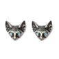 Rockyu スフィンクスキャット925シルバーピアス – 猫耳で魅了する個性派ジュエリー
