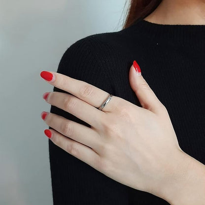 Rockyu クラシック3mmタングステンリング｜シンプル甲丸デザイン 金・銀・ピンクゴールド