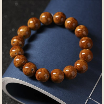ブレスレット レディース ブラウン 菩提子ブレスレット メンズ 天然菩提子 紫金鼠 おしゃれ 数珠腕輪 ビーズ 吉祥 健康 お守り 男女兼用 アクセサリー 記念日 誕生日 プレゼント