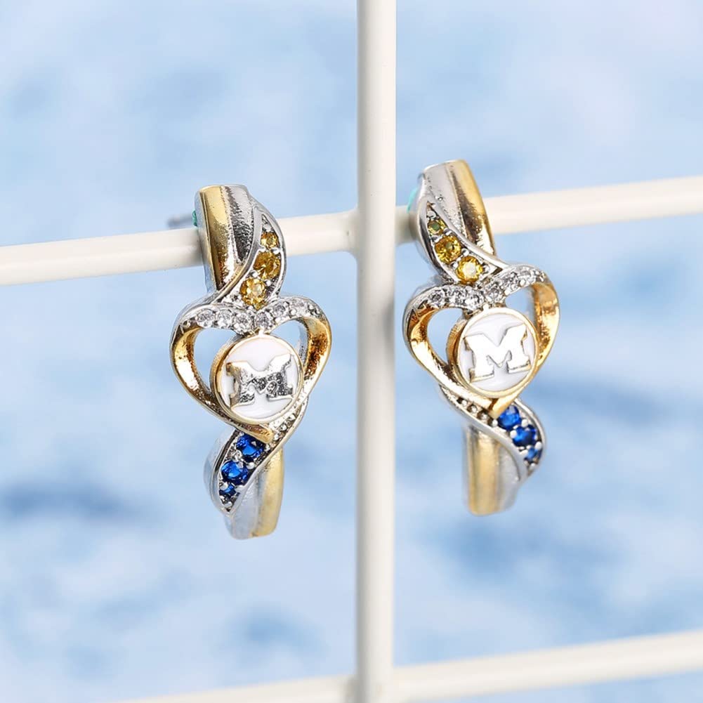 Rockyu ハートデザイン 2色メッキ ジュエリー3点セット リング ネックレス ピアス レディース エレガントギフト