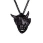 Rockyu 般若ネックレス メンズ｜鬼面デザイン 316Lステンレス 3色展開