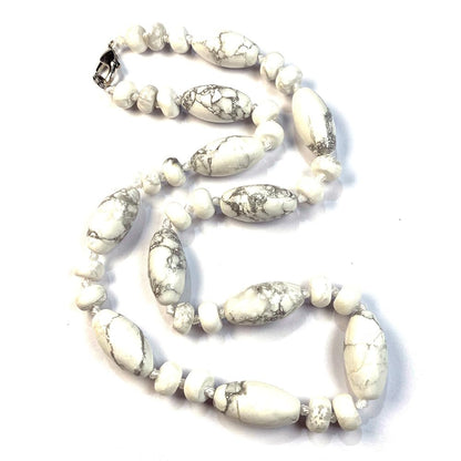 Rockyu 天然石ビーズ ロングネックレス レディース メンズ兼用 数珠風セーターチェーン