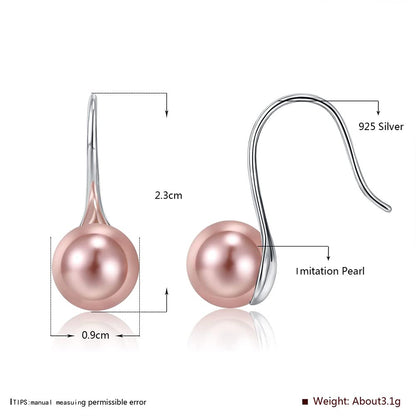 Rockyu レディース ピアス パール フック シルバー925 18金仕上げ アレルギー対応 シンプル