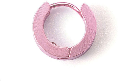 Rockyu フープピアス メンズ レディース ステンレス リングピアス 韓国風 シンプル 男女兼用