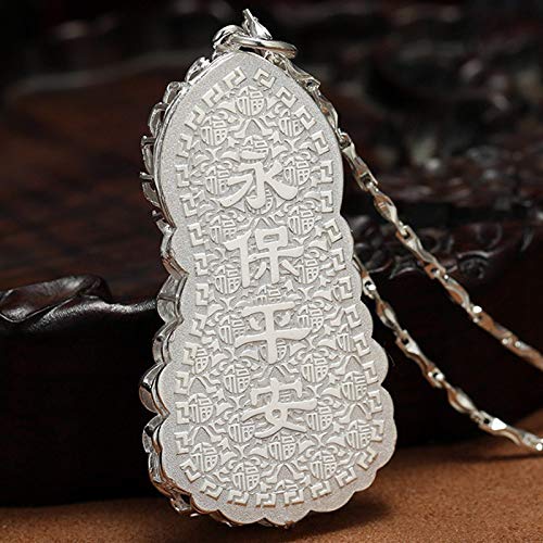 Rockyu ペンダントトップ レディース メンズ S999純銀 仏像 観音菩薩 弥勒菩薩 両面彫り 開運 お守り