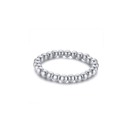 Rockyu ブレスレット レディース ステンレス 数珠風 ゴールド調 金属アレルギー対応 高級感