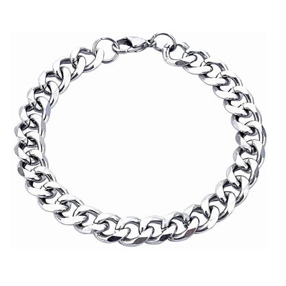 Rockyu ネックレス メンズ 喜平チェーン ブレスレット セット シルバー ステンレス製