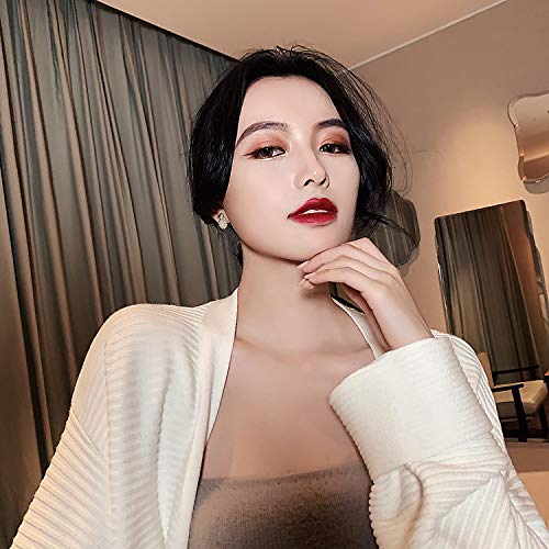 Rockyu ピアス レディース パイナップル ゴールド 真珠 925純銀製スタッド 可愛い両耳用