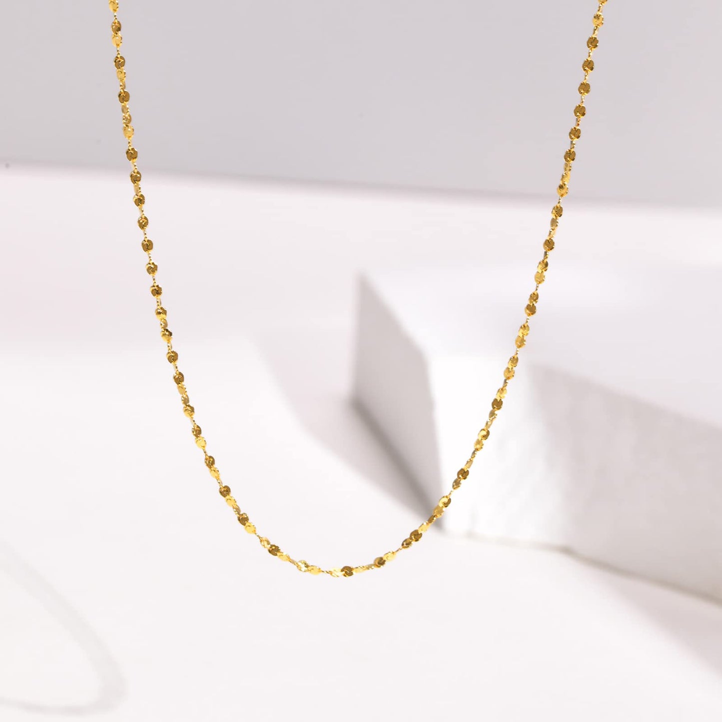 Rockyu ネックレス レディース ゴールド シルバー ステンレス 細チェーン アレルギー対応