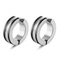 Rockyu フェイクフープピアス メンズ – チタン製 ノンホールイヤーカフ（単品・全5色）
