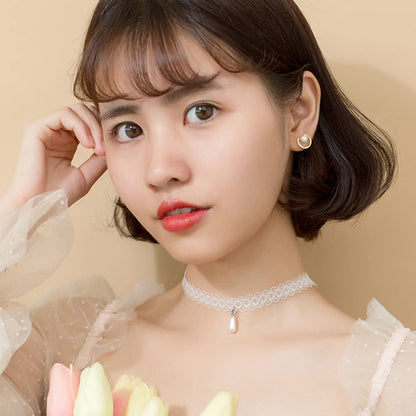 S925パール＆ダイヤ風ミニフープピアス｜小さな輝きで耳元に気品を