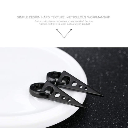 三角スパイクピアス｜クールな幾何×フープデザイン メンズ・レディース兼用