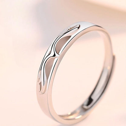 指輪 ペアリング フリーサイズ シルバー925 鹿モチーフ 2個セット