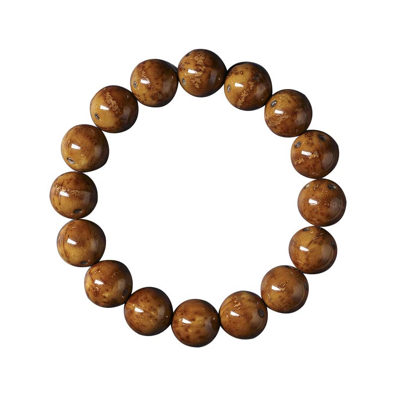 ブレスレット レディース ブラウン 菩提子ブレスレット メンズ 天然菩提子 紫金鼠 おしゃれ 数珠腕輪 ビーズ 吉祥 健康 お守り 男女兼用 アクセサリー 記念日 誕生日 プレゼント