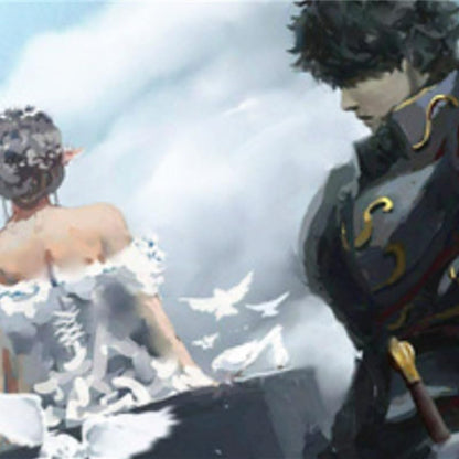 Rockyu ペアリング カップル 人気 フリーサイズ シルバー925 姫と騎士指輪 剣 ムーンストーン 大粒 お守り 永遠の愛 バレンタインデー 恋人の日 プレゼント