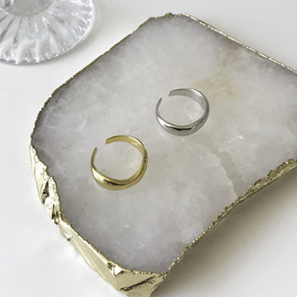 Rockyu 雫デザインリング S925シルバー製 フリーサイズ レディース指輪