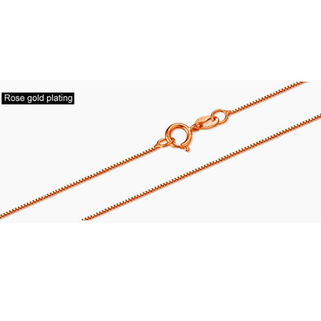 Rockyu ネックレス チェーン シルバー925 ベネチアンチェーン 細め ネックレス レディース メンズ 男女兼用 シルバー