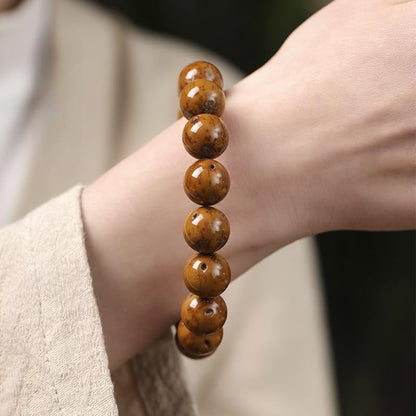 ブレスレット レディース ブラウン 菩提子ブレスレット メンズ 天然菩提子 紫金鼠 おしゃれ 数珠腕輪 ビーズ 吉祥 健康 お守り 男女兼用 アクセサリー 記念日 誕生日 プレゼント
