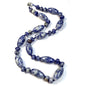 Rockyu 天然石ビーズ ロングネックレス レディース メンズ兼用 数珠風セーターチェーン