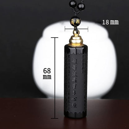 Rockyu メンズ メモリアルネックレス 般若心経入り ステンレス 遺骨ペンダント