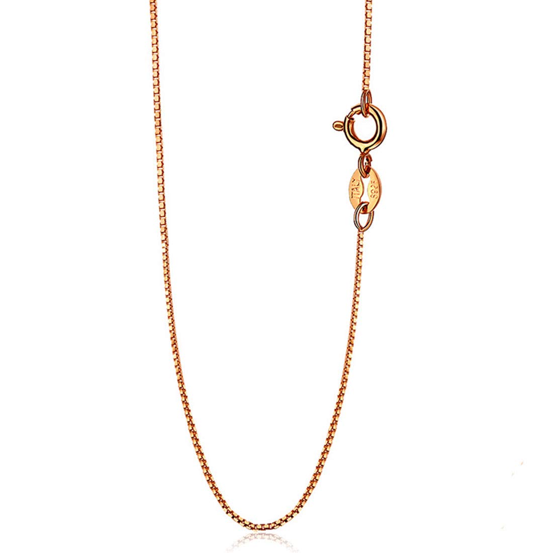 Rockyu ネックレス チェーン シルバー925 ベネチアンチェーン 細め ネックレス レディース メンズ 男女兼用 シルバー