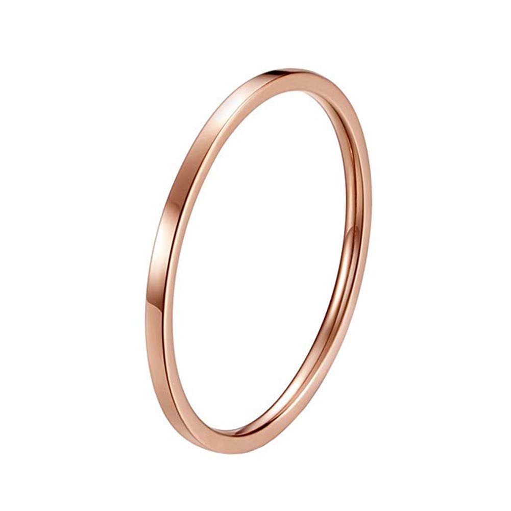 極細リング 1mm幅 ステンレス316L｜シンプルで重ね付けも映える レディース指輪 金属アレルギー対応