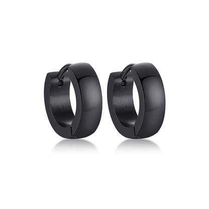 Rockyu ピアス メンズ フープ シンプル リング 316Lステンレス 金属アレルギー対応