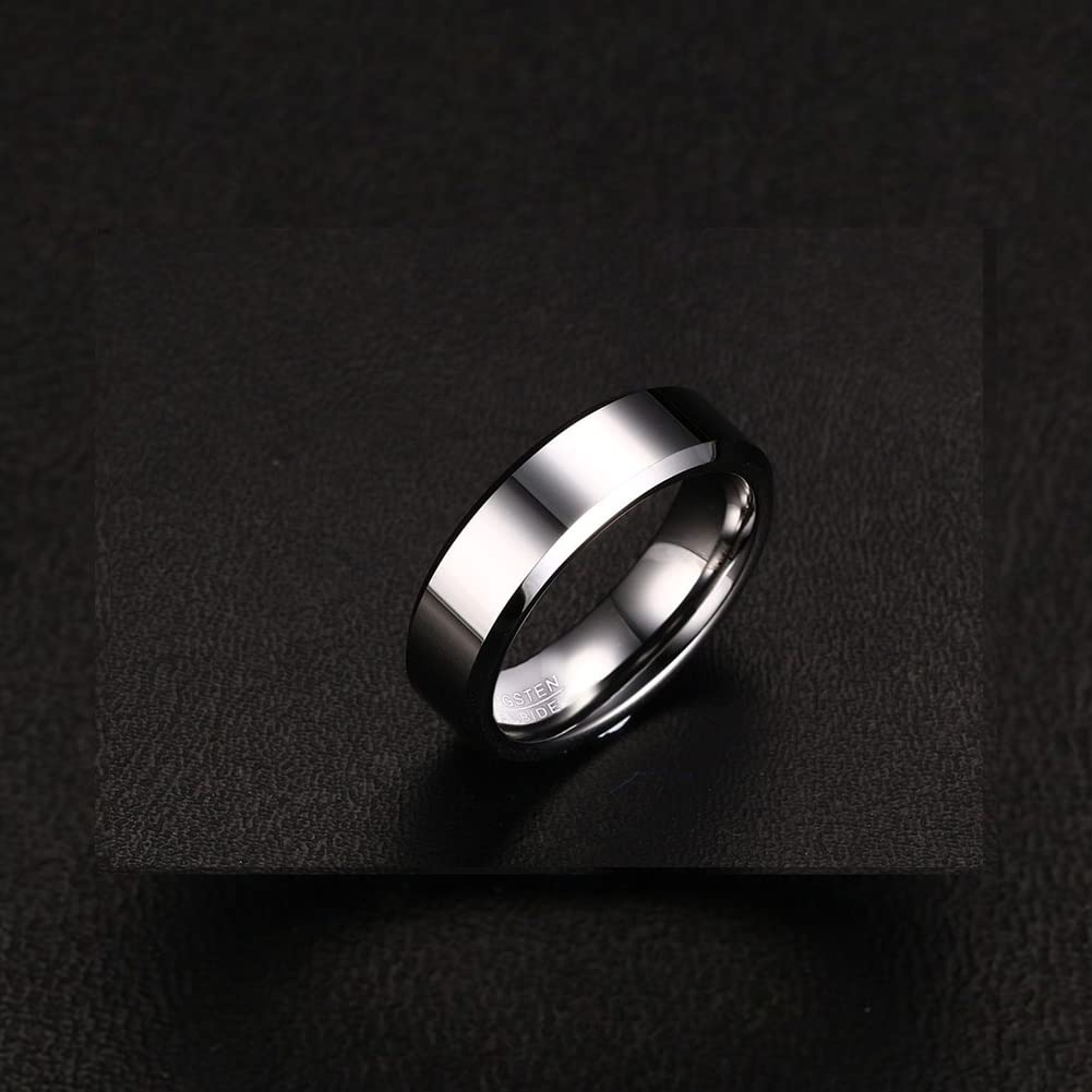 タングステンカーバイド リング 6mm幅｜IPメッキ加工＆マット仕上げ 指輪（ブラック／ブルー／ゴールド／ローズゴールド）タングステンカーバイド リング 6mm幅｜IPメッキ加工＆マット仕上げ 指輪（ブラック／ブルー／ゴールド／ローズゴールド）