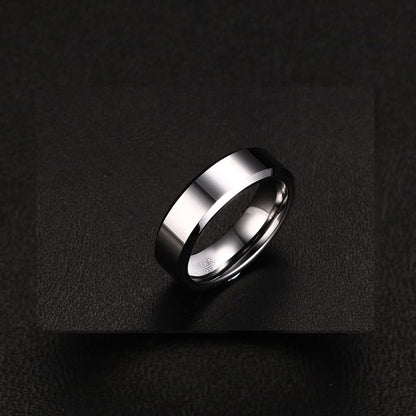 タングステンカーバイド リング 6mm幅｜IPメッキ加工＆マット仕上げ 指輪（ブラック／ブルー／ゴールド／ローズゴールド）タングステンカーバイド リング 6mm幅｜IPメッキ加工＆マット仕上げ 指輪（ブラック／ブルー／ゴールド／ローズゴールド）