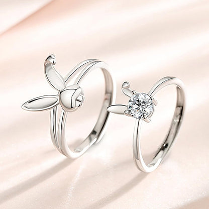 Rockyu ウサギペアリング シルバー925 フリーサイズ メンズ レディース 兎耳デザイン