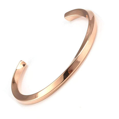 Rockyu チタンC型バングル レディース – 高級感あふれるシンプルブレスレット（全5色）