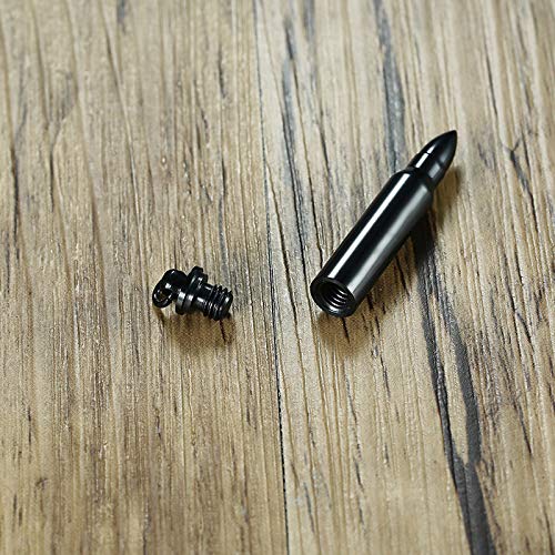 Rockyu 弾丸ペンダントネックレス メンズ ステンレス製 ヒップホップスタイル 5色展開