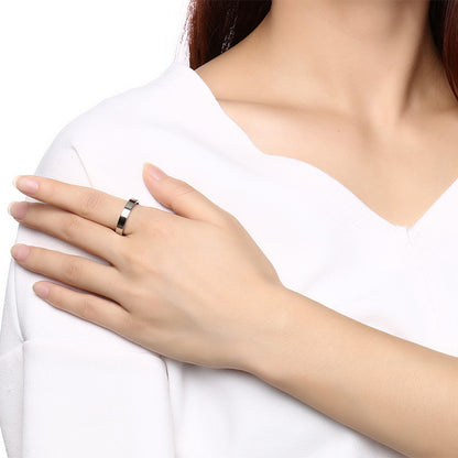 Rockyu 指輪 ステンレス製 2mm 4mmリング レディース メンズ ブラック ゴールド シルバー ピンクゴールド 鏡面仕上げ