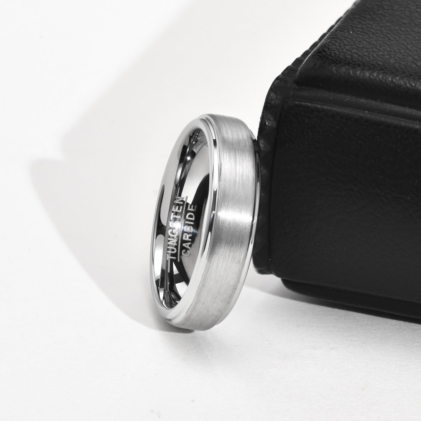 Rockyu タングステン＆チタン リング｜メンズ・レディース兼用 シンプルデザイン 指輪 金属アレルギー対応