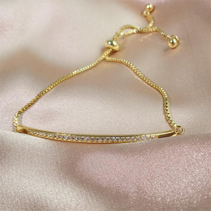 Rockyu スリムライン テニスブレスレット レディース 3色展開