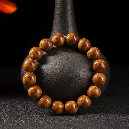 ブレスレット レディース ブラウン 菩提子ブレスレット メンズ 天然菩提子 紫金鼠 おしゃれ 数珠腕輪 ビーズ 吉祥 健康 お守り 男女兼用 アクセサリー 記念日 誕生日 プレゼント