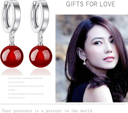 Rockyu パールピアス レディース フープタイプ ゆれる上品デザイン 両耳用