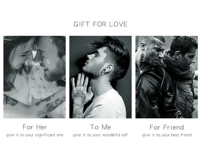 Rockyu クラウンクロスステンレスリング メンズ｜ゴシックブラック王冠デザイン指輪