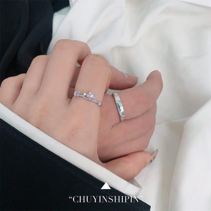 ペアリング カップル 人気 フリーサイズ 2個 セット お洒落 結婚指輪 シルバー925リング 富士山 桜 愛の証 バレンタインデー 恋人の日 プレゼント