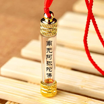 Rockyu メモリアルネックレス 遺骨入れ メンズ レディース ゴールド シルバー ガラス管 ペンダント アロマ対応