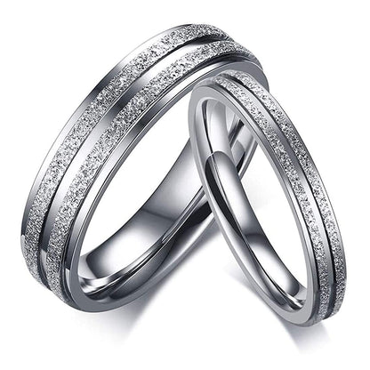 Rockyu ペアリング ステンレス シンプル 指輪 男女兼用 3mm/5mm 選べるサイズ