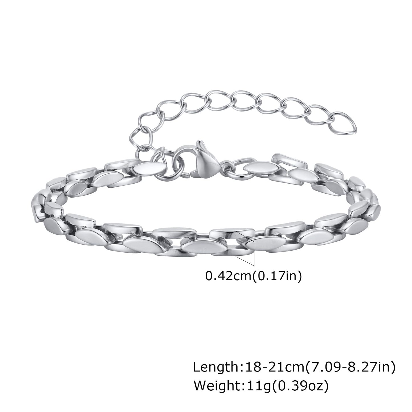 ペアチェーンブレスレット｜ステンレス製 メンズ＆レディース｜シルバー＆ゴールド お揃いギフト