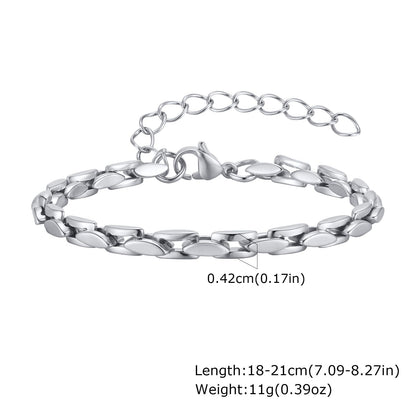 ペアチェーンブレスレット｜ステンレス製 メンズ＆レディース｜シルバー＆ゴールド お揃いギフト