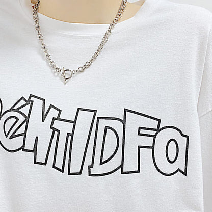 Rockyu 二連マンテルネックレス レディース シルバー